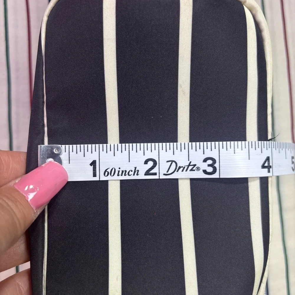 LeSportsac Striped Cosmetic Bag -‎ Black and Pink